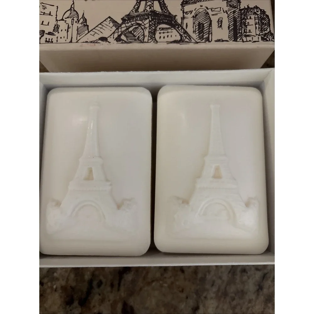 2 Lorcos Bar Almond Soap Made In France. ‎ Eiffel Tower boxed set